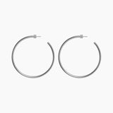 2.5" Zara Hoops, Rhodium