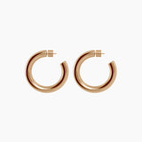 2" Ava Hoops, Gold Vermeil