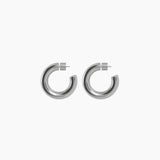 1.5" Ava Hoops, Rhodium