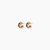 0.8" Ava Huggies, Gold Vermeil