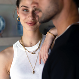 1.2" Asha Hoops, Gold Vermeil