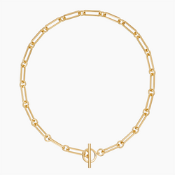 Bar Toggle Necklace, Gold Vermeil