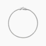 Box Bracelet, Rhodium