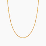 Box Chain Necklace, Gold Vermeil