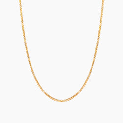 Box Chain Necklace, Gold Vermeil