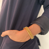 Brass Braid Bracelet, Gold