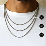 Box Chain Necklace, Gold Vermeil