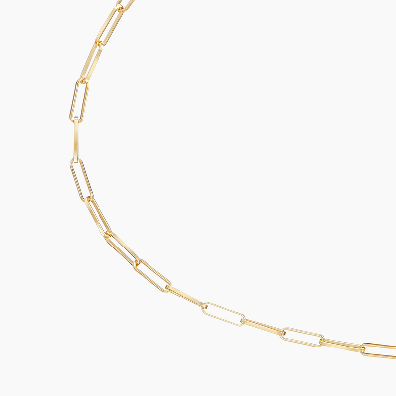 Medium Rolo Chain Necklace, Gold Vermeil