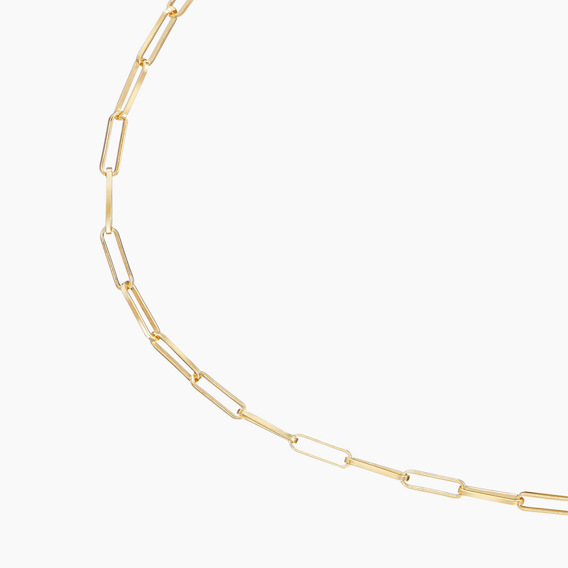 Medium Rolo Anklet, Gold Vermeil