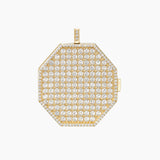 Paved Locket Charm, Gold Vermeil
