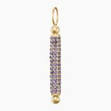 Paved Wand Charm, Gold Vermeil