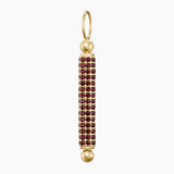 Paved Wand Charm, Gold Vermeil