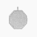 Paved Locket Charm, Rhodium