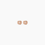 0.5" Ally Huggies, Rose Gold Vermeil