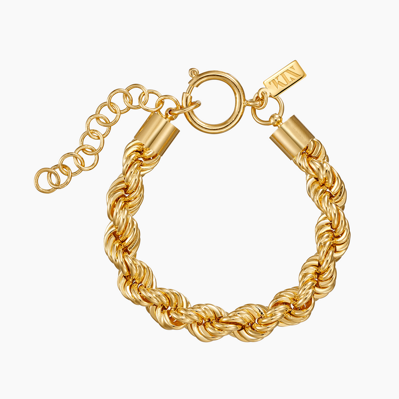 Brass Rope Bracelet, Gold