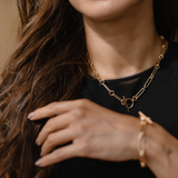 Bar Toggle Necklace, Gold Vermeil
