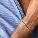 Box Bracelet, Rhodium