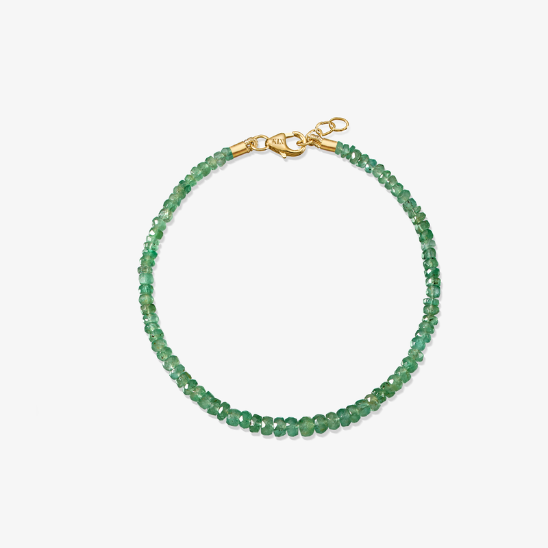 Solid Gold Emerald Bracelet