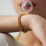 Brass Spiga Bracelet, Gold