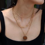 Paved Round Charm, Gold Vermeil